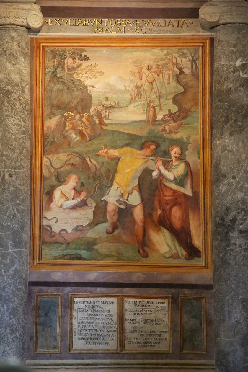 Martírio de Santa Lúcia e Santa Eufémia de outros santos de Cristoforo and Tempesta, Antonio Roncalli