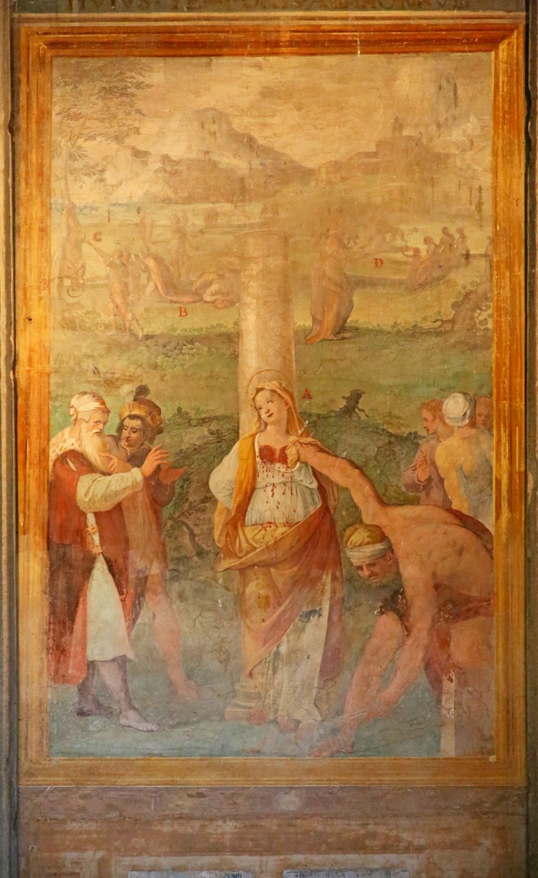 O martírio de uma santa feminina de Cristoforo and Tempesta, Antonio Roncalli