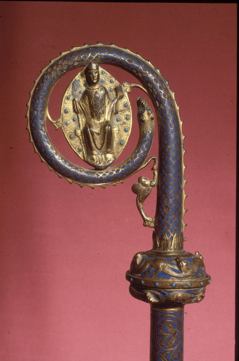 Crook da equipe de um bispo (ouro e esmalte) de Crusader Period