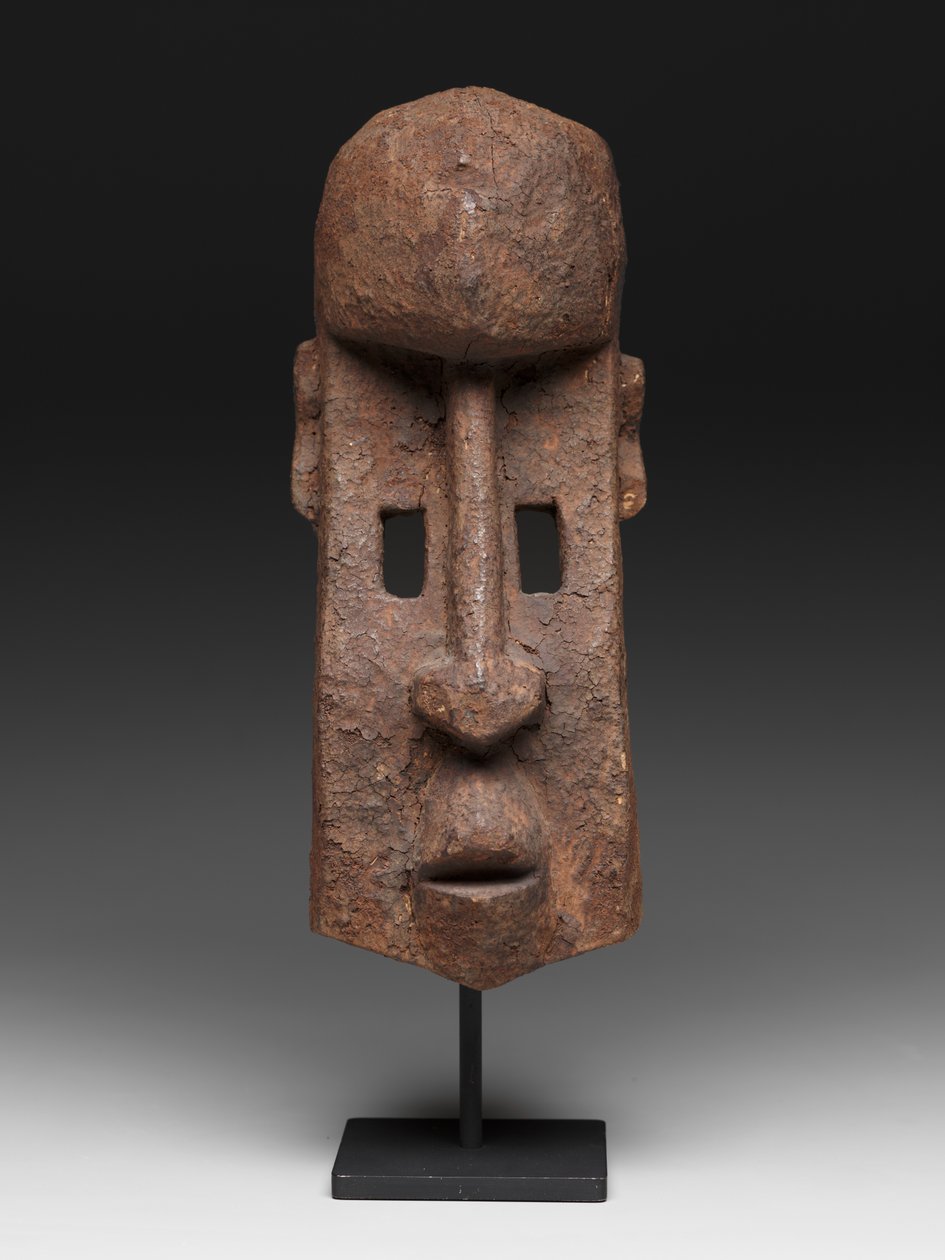 Máscara de caçador (dannana), início a meados do século 20 (madeira e incrustação) de Culture Dogon