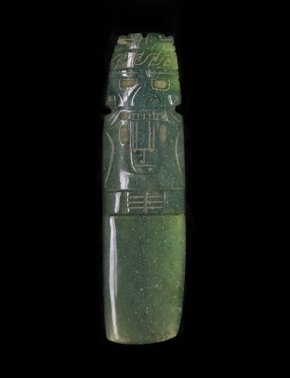 Ax-God Celt, 500-1000 DC (jade) de Culture Guanacaste Nicoya