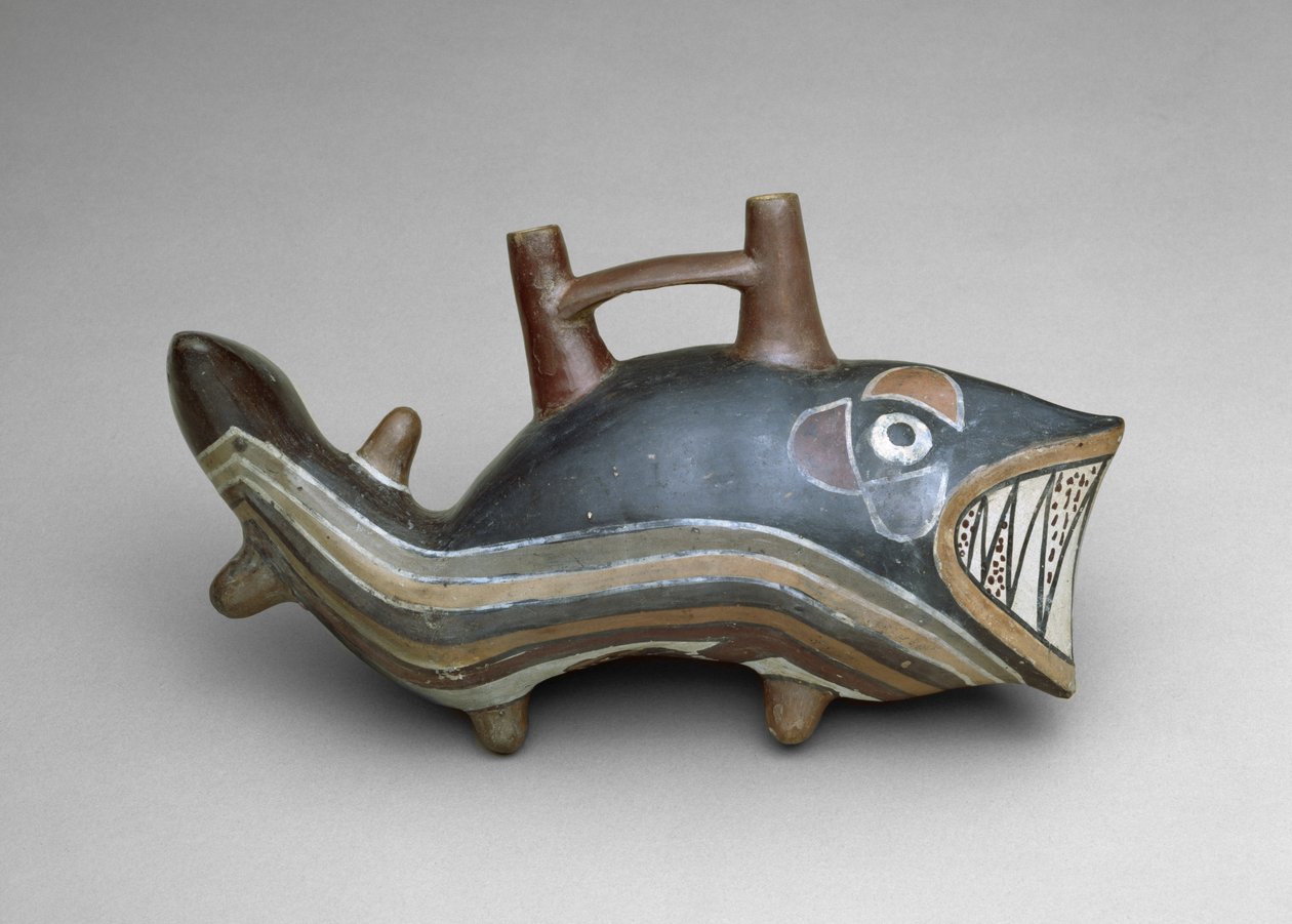 Navio de efígie de baleia assassina de Culture Nazca