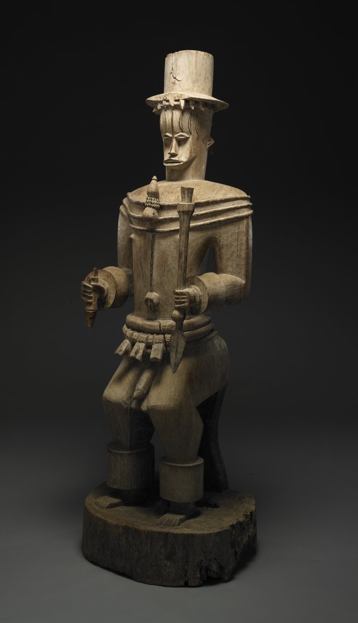 Figura ancestral do herói fundador Owedjebo de Culture Urhobo