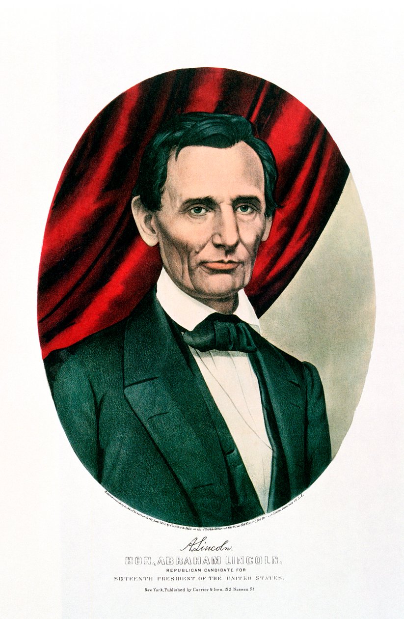 Abraham Lincoln 1809-65, c1865 de Currier and Ives