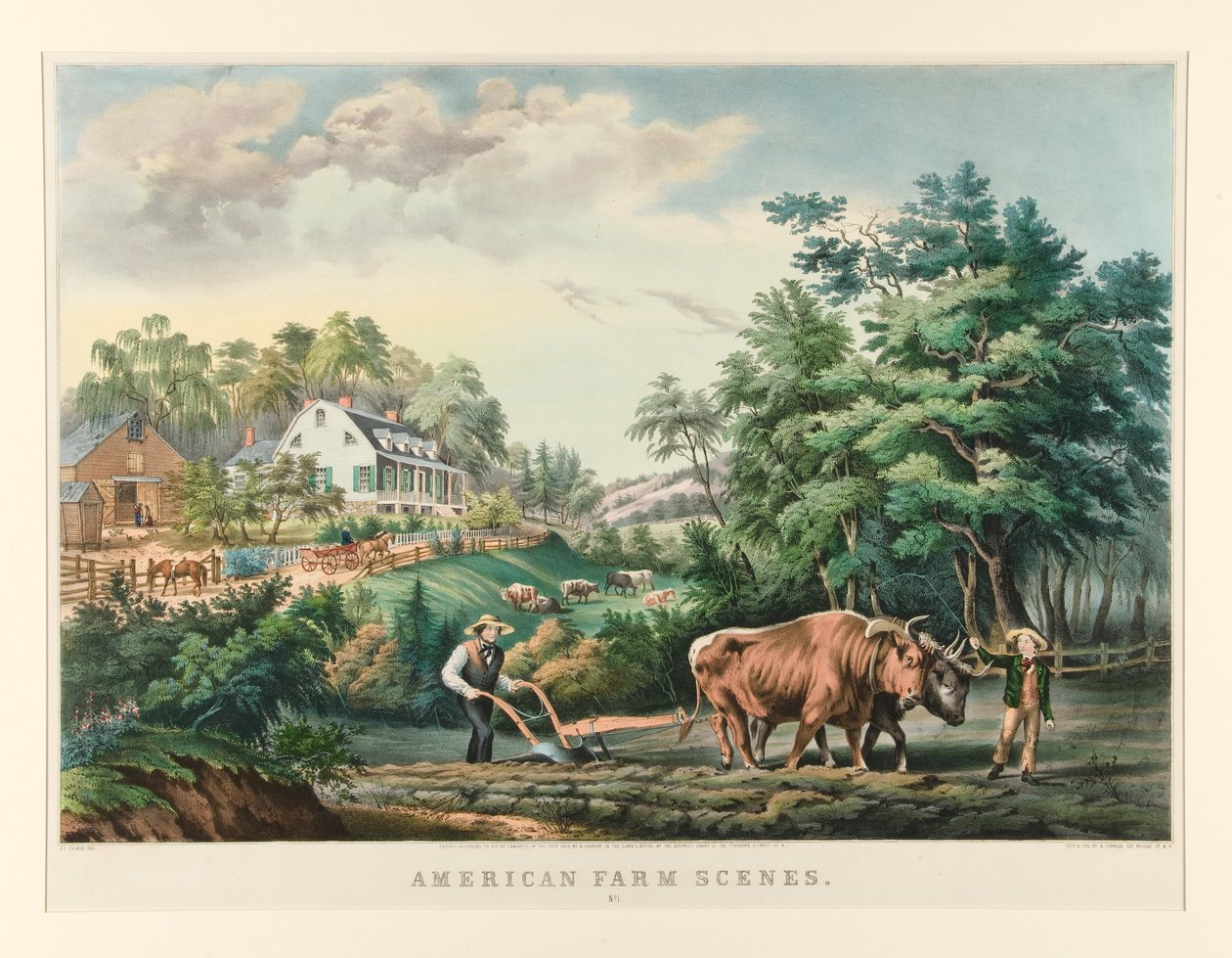 Cenas da Fazenda Americana./ No. 1 de Currier and Ives