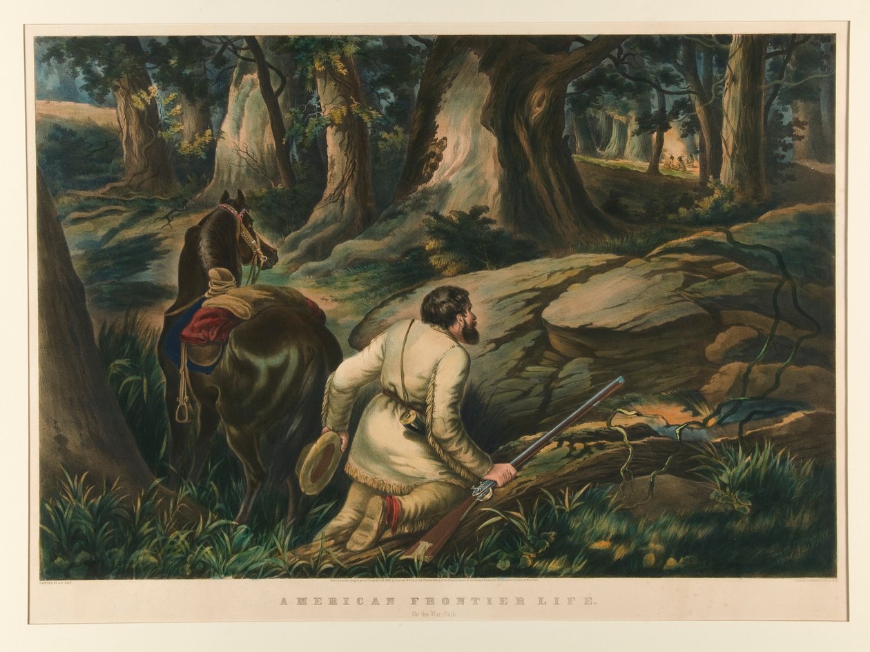 Vida na fronteira americana/ No caminho da guerra de Currier and Ives