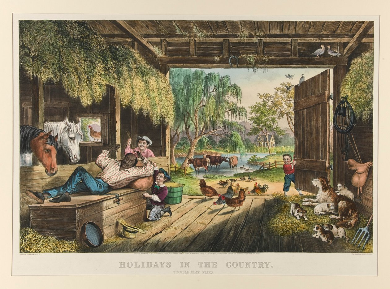 Férias no país/ Moscas problemáticas de Currier and Ives