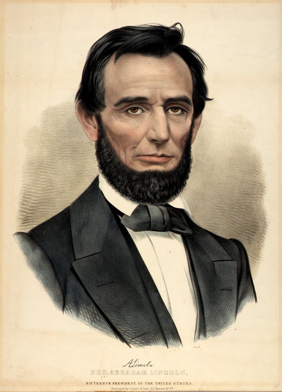 Abraham Lincoln, 16º Presidente de Currier and Ives