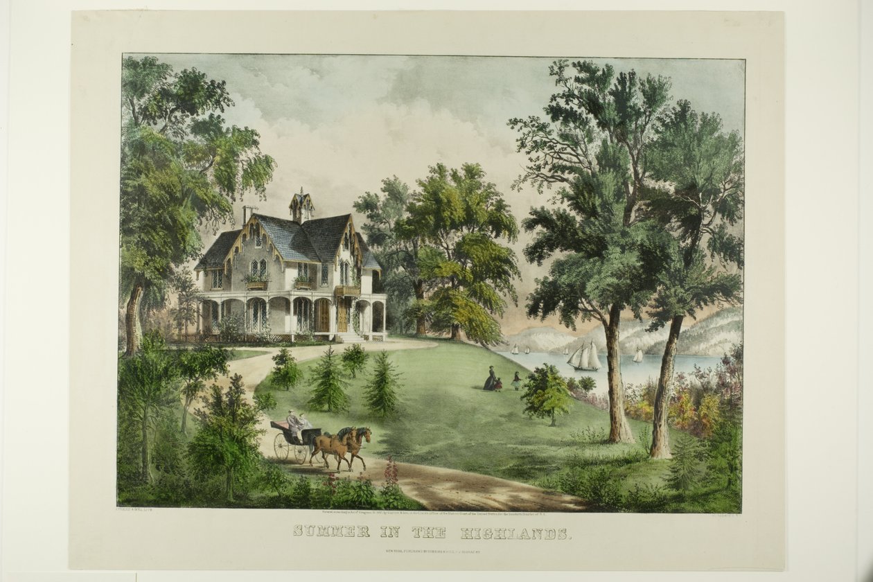 Verão nas Terras Altas de Currier and Ives