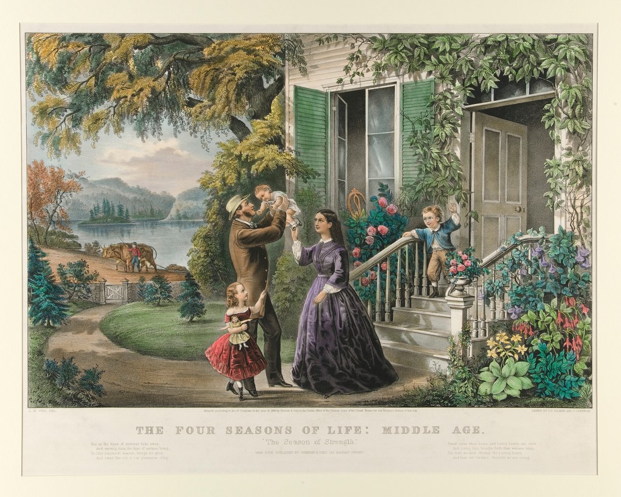As quatro estações da vida: Idade Média de Currier and Ives