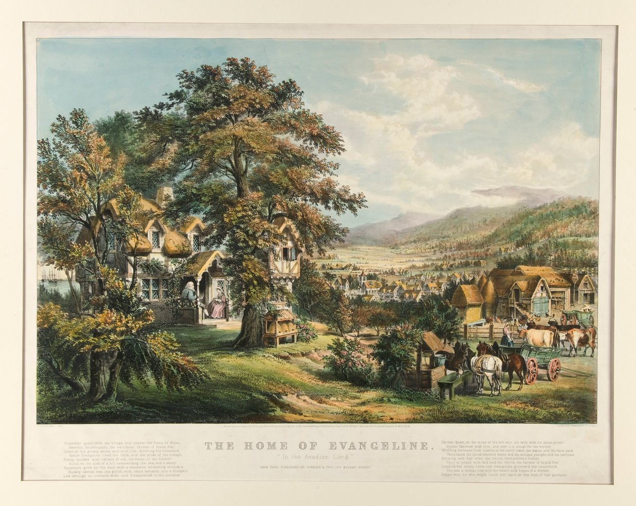 O Lar de Evangeline / de Currier and Ives