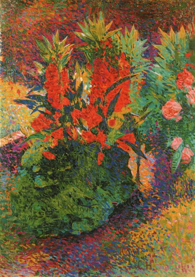 Flores da primavera no jardim de Curt Herrmann