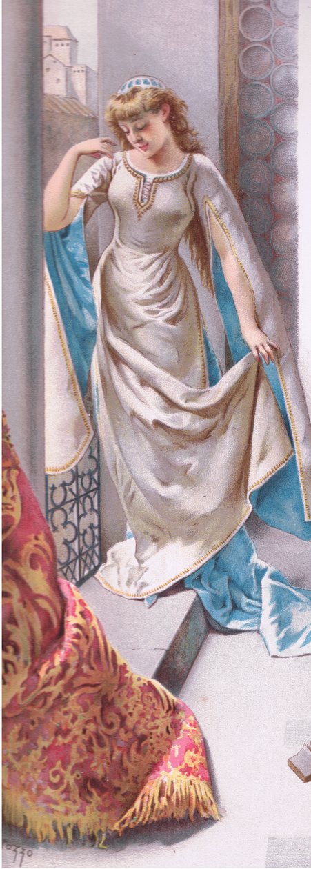 A janela deixou entrar o dia e a vida, ilustração de Romeu e Julieta, de Curtazzo Curtazzo