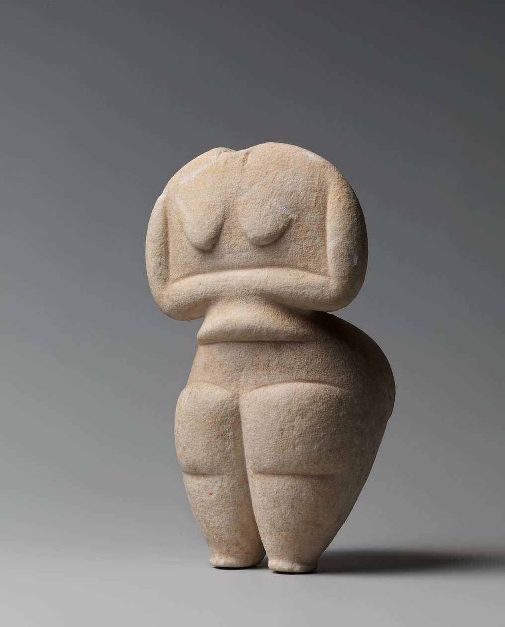 Figura Final Neolítico feminino, 4500-4000 BC (mármore) de Cycladic Cycladic