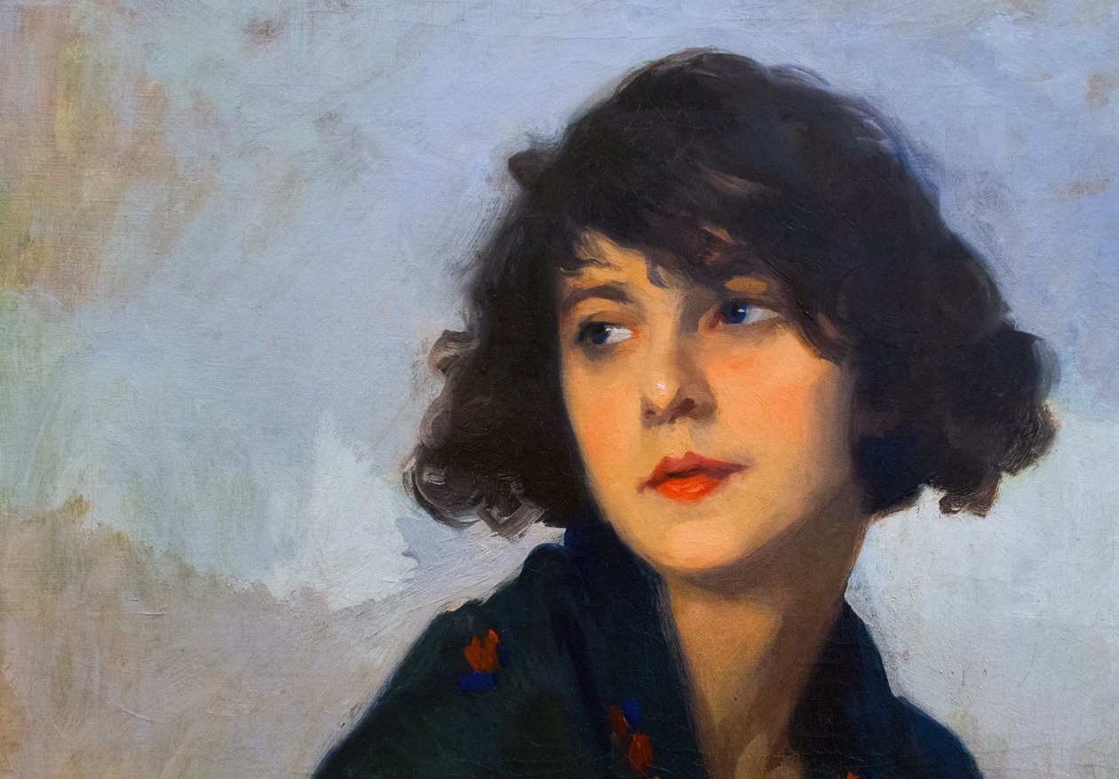  Zena se zelenym salemnEspanol: Mujer con el chal verdenEnglish: Woman with green shawlnFrancais : Femme au chale vertnPortugues: Mulher do xale verden:    n de Eugene Cyprian Boulet