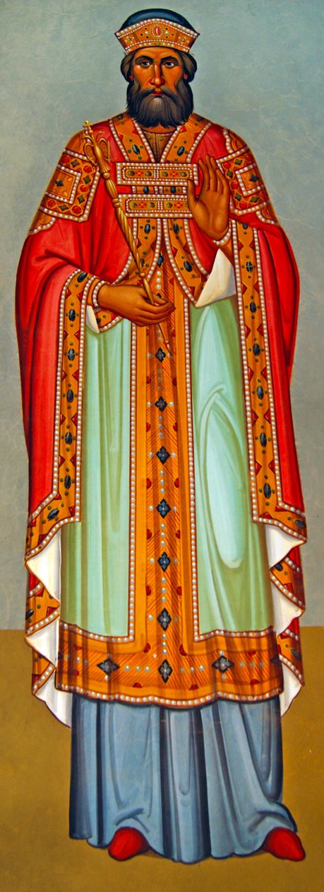 Um sacerdote cipriota em vestes cerimoniais, Chipre de Cypriot