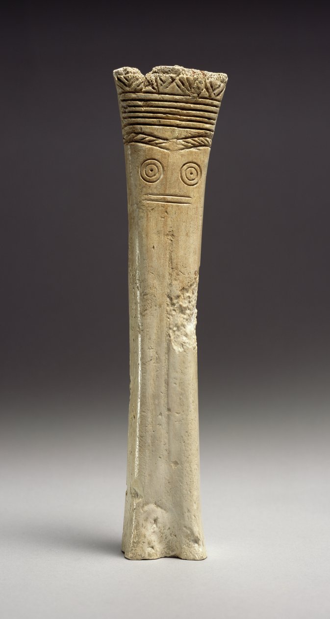 Figura esculpida, Idade do Bronze Inicial, 2700-1900 aC (osso) de Cypriot