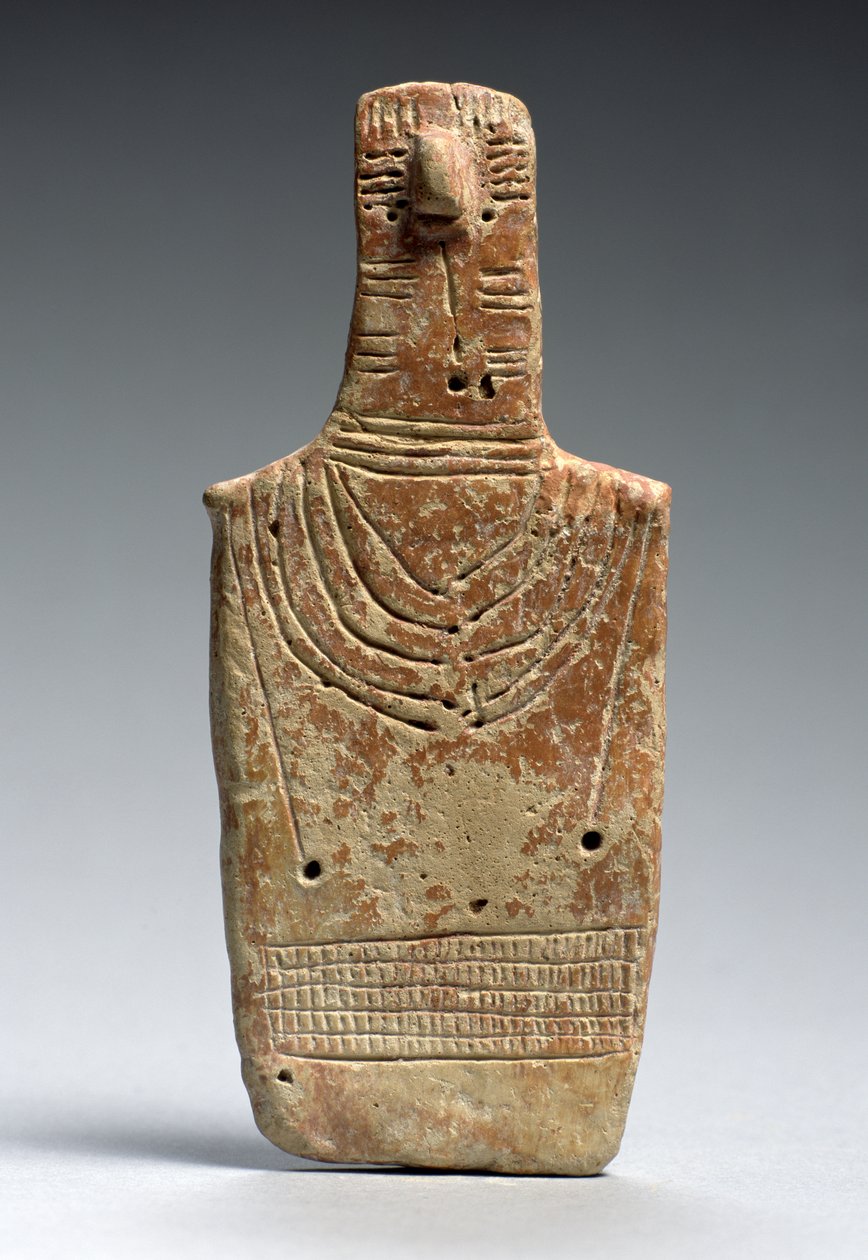 Ídolo de &39;Prancha&39;, Idade do Bronze Precoce, c.2000-1900 aC (terracota) de Cypriot