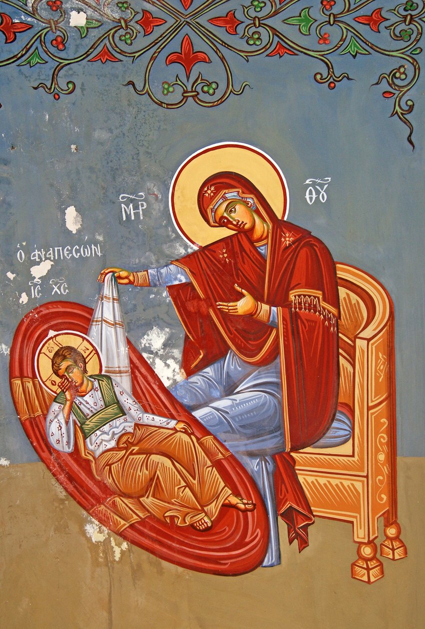 A Virgem Maria e Cristo como menino, Chipre de Cypriot