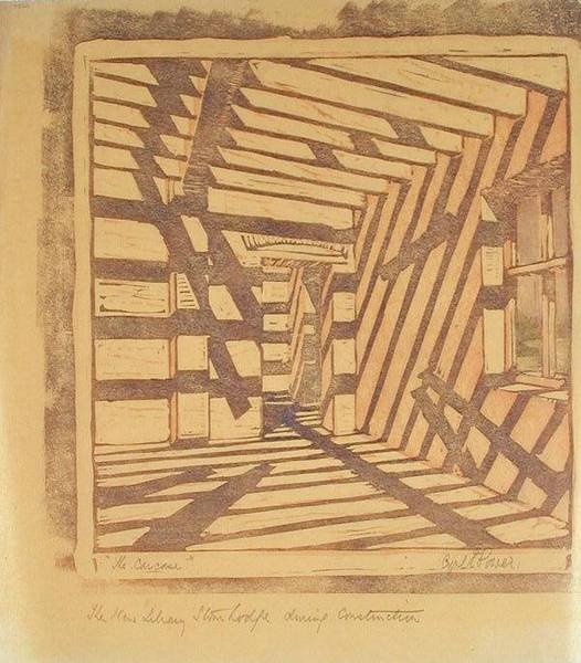 The Carcase, c.1929 (linocut) de Cyril Edward Power