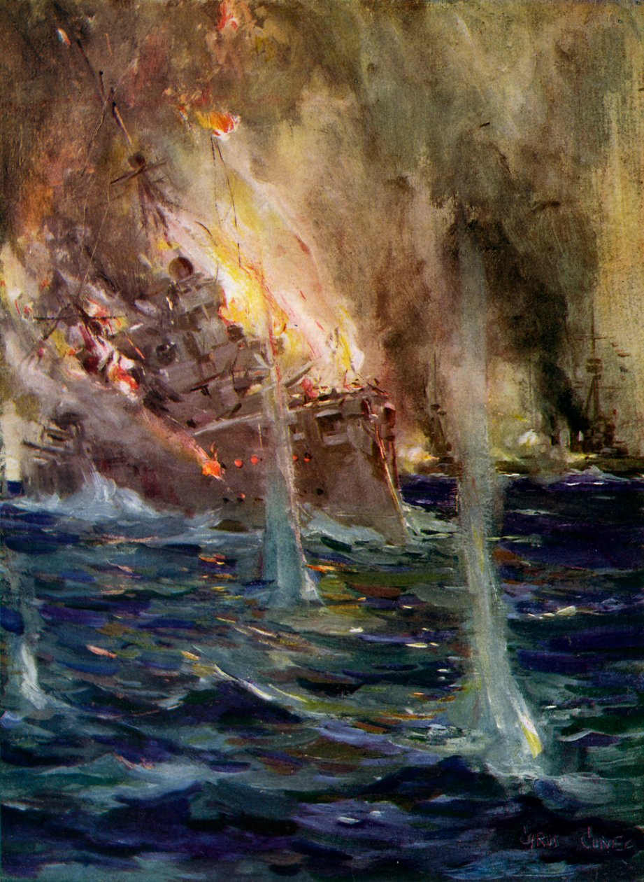 Primeira Guerra Mundial - O naufrágio do Gneisenau de Cyrus Cuneo