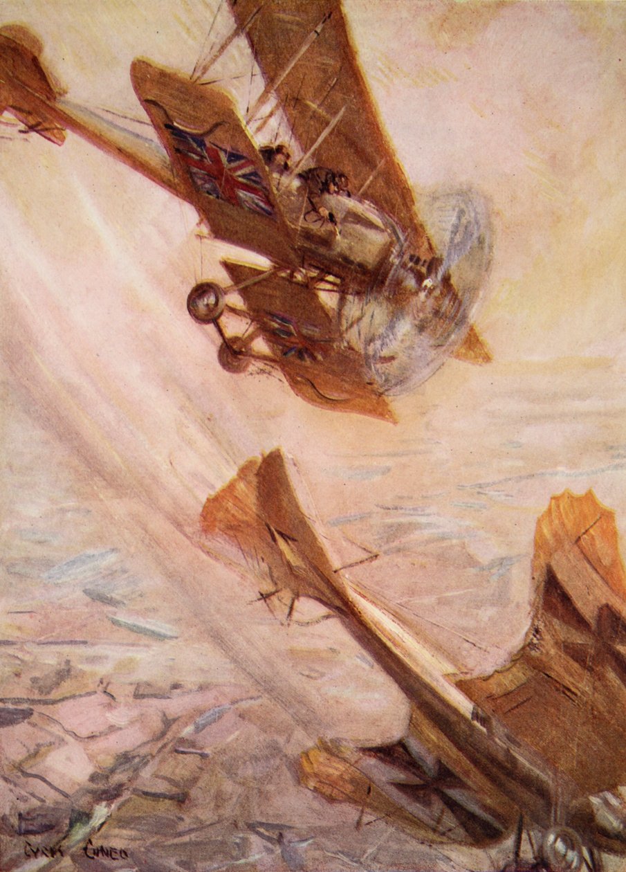 Ilustração de &39;Told in the Huts: o livro de presentes do YMCA&39;, publicado em 1916 de Cyrus Cuneo