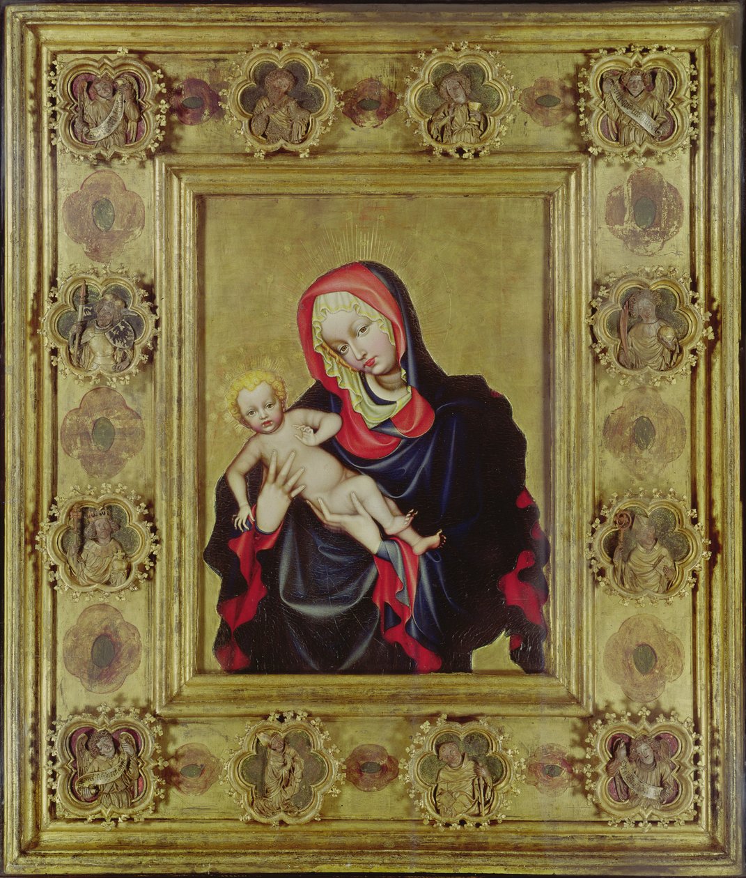 Madonna de Saint-Guy, c.1392-96 (tempera no painel) de Czech School