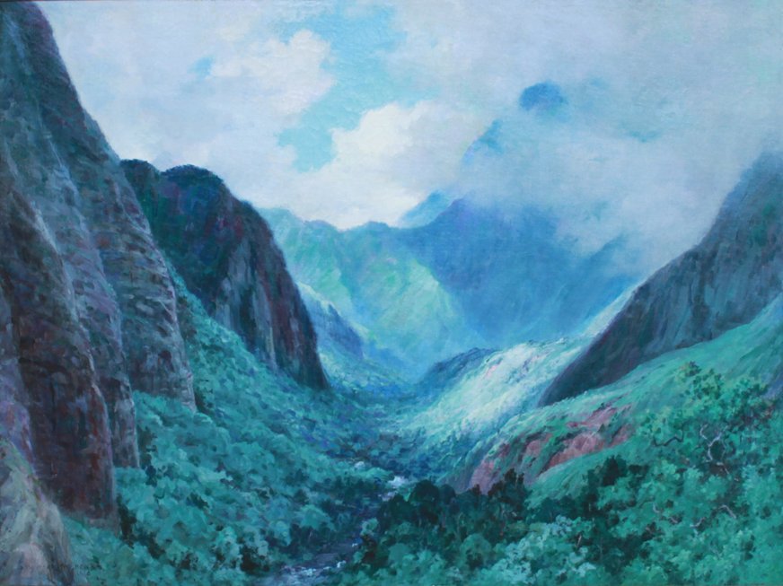Vale do Iao, Maui de D. Howard Hitchcock