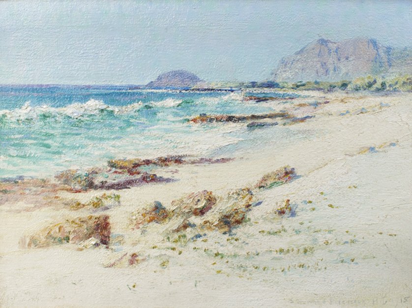 Ponto de Makapuu da praia de Waimanalo de D. Howard Hitchcock