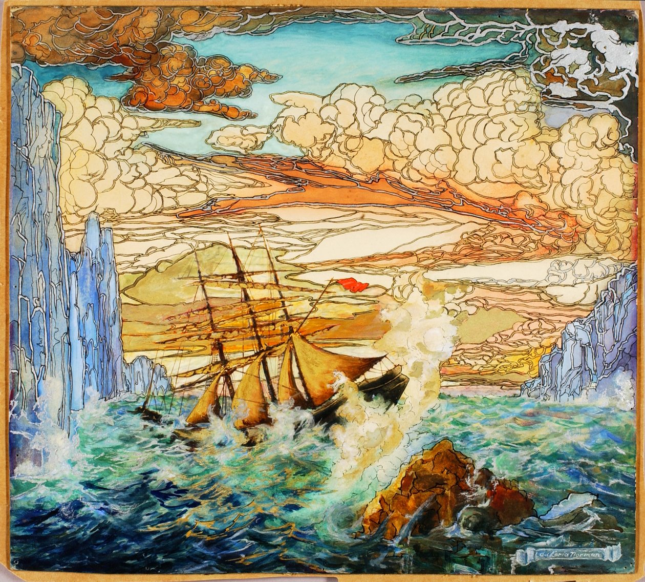 Naufrágio, c. 1920. de Da Loria Norman