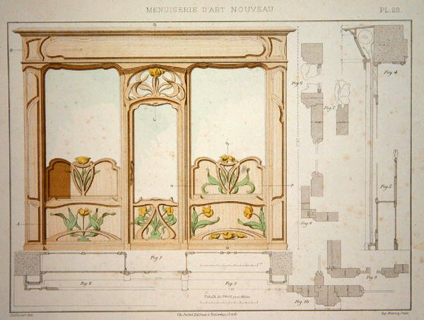 Design para uma fachada de loja, ilustração da 