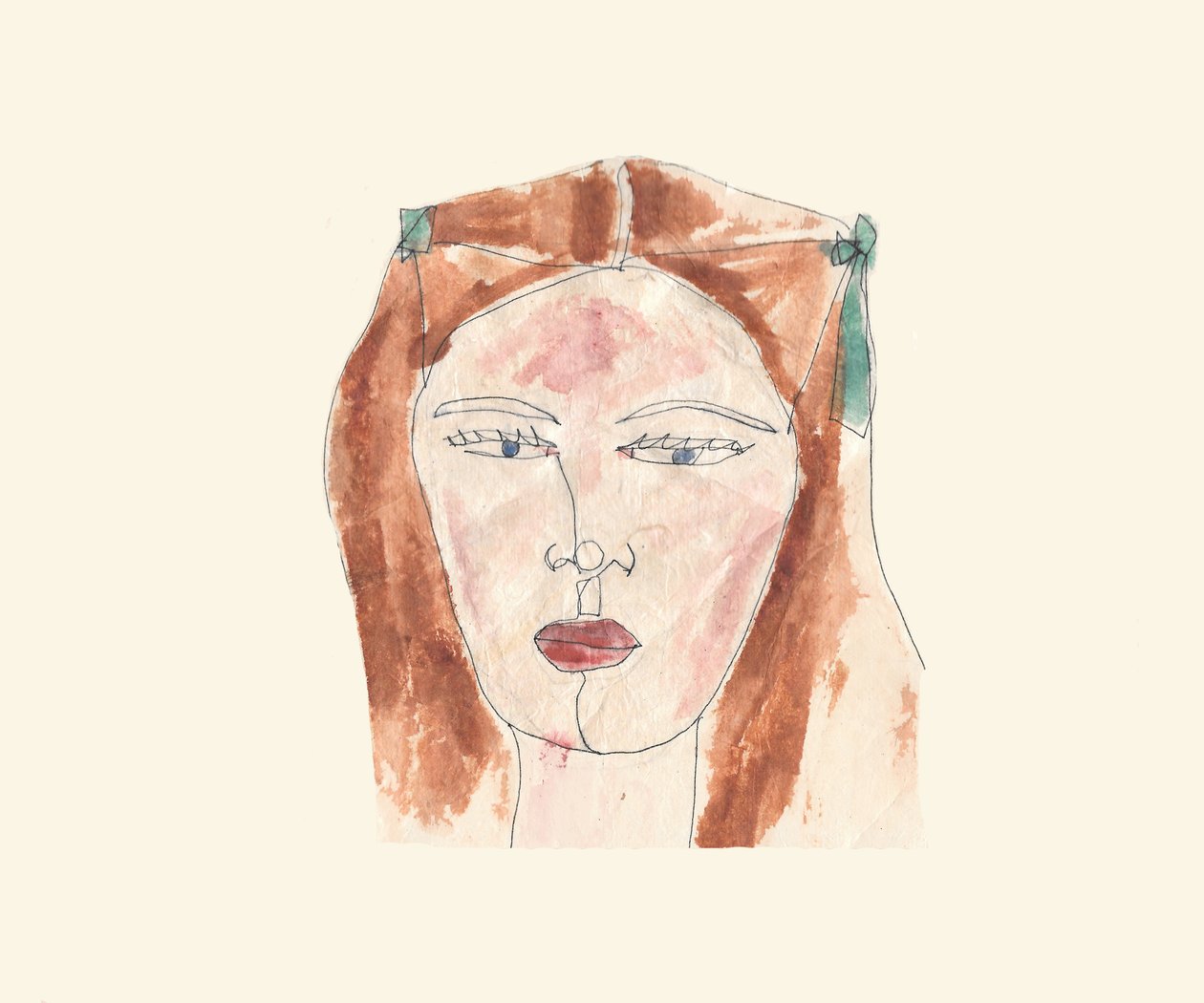 Rapariga (aguarela) de Daisy de Villeneuve