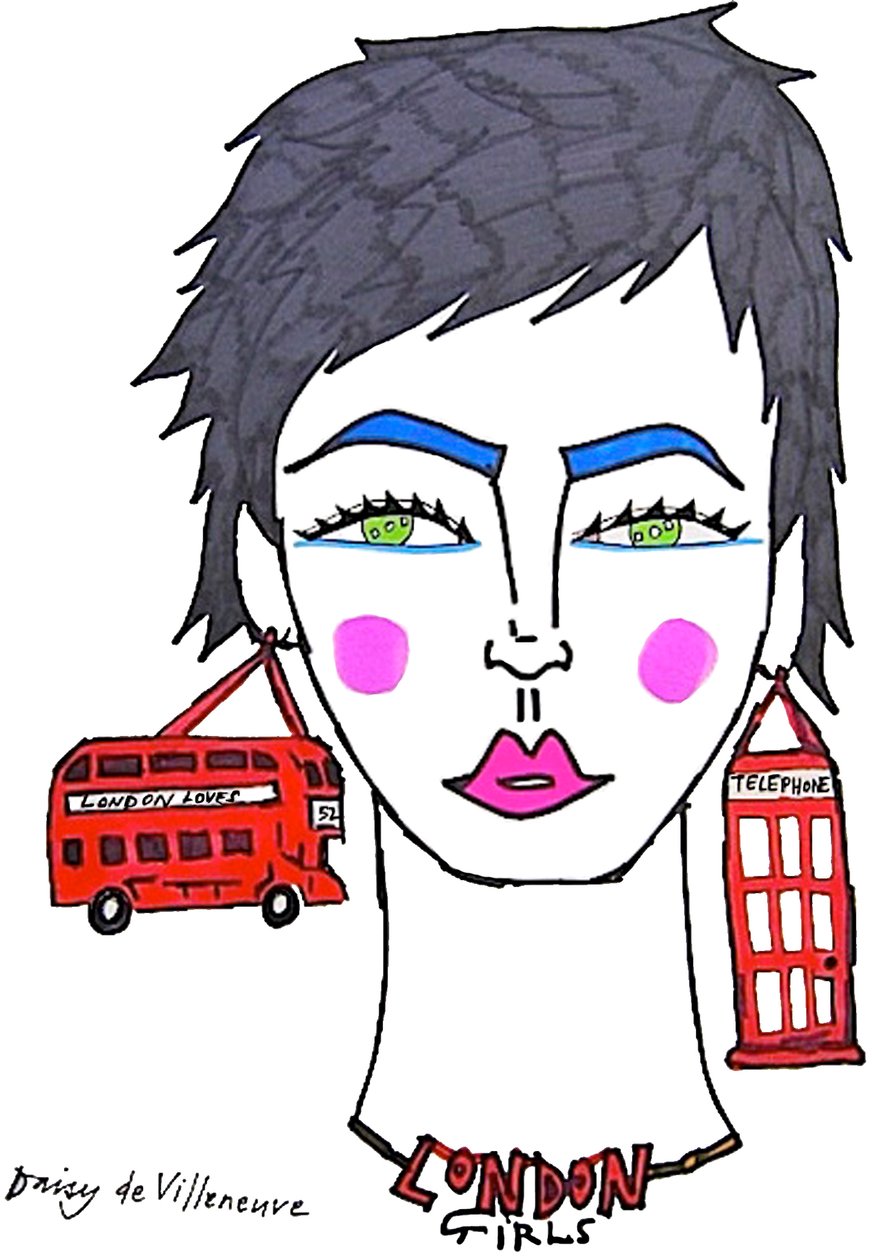 London Girls (desenho) de Daisy de Villeneuve