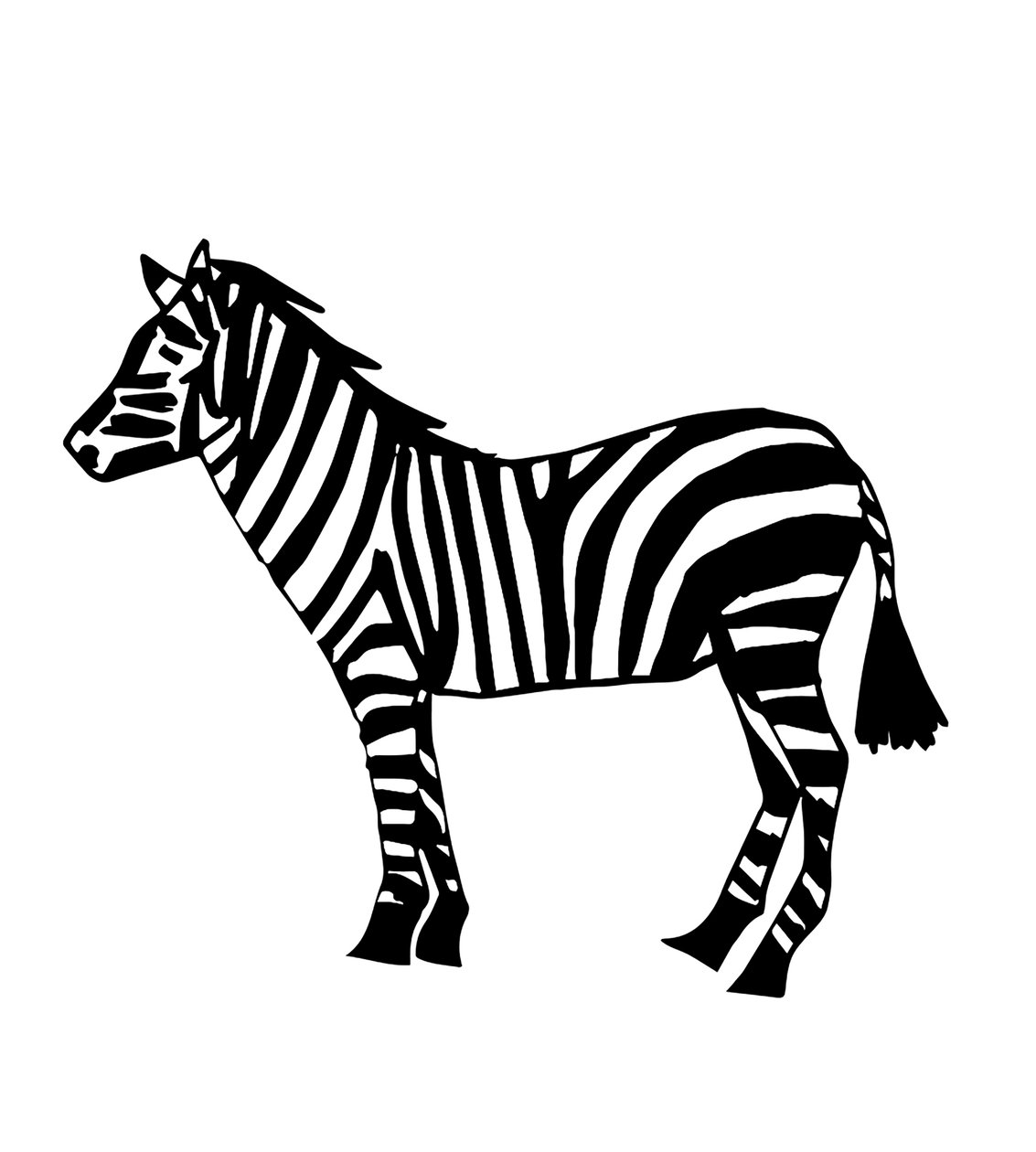 Zebra, 2024 (técnica mista) de Daisy de Villeneuve