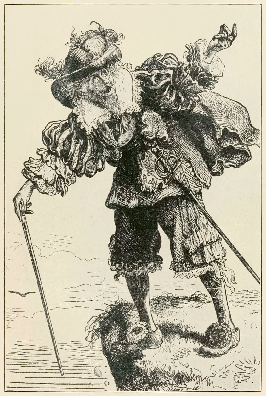 Ateu rindo de Christian e esperançoso dos peregrinos Progresso deste mundo, ao que está por vir John Bunyan (1628-1688) ilustração por Thomas Dalziel (1823-1906) de Dalziel Brothers