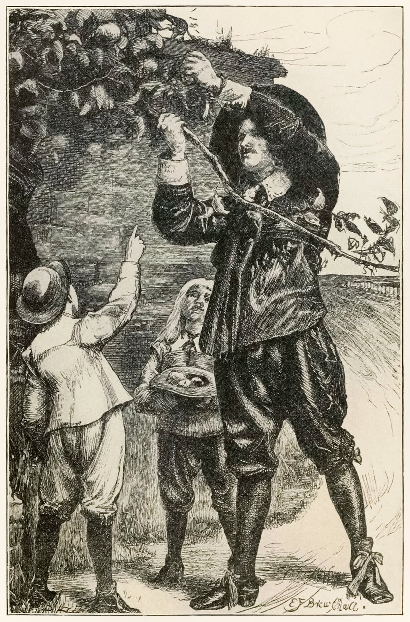 Os meninos de Christian começaram a comer "do progresso do peregrino deste mundo, àquele que está para vir" por John Bunyan de Dalziel Brothers