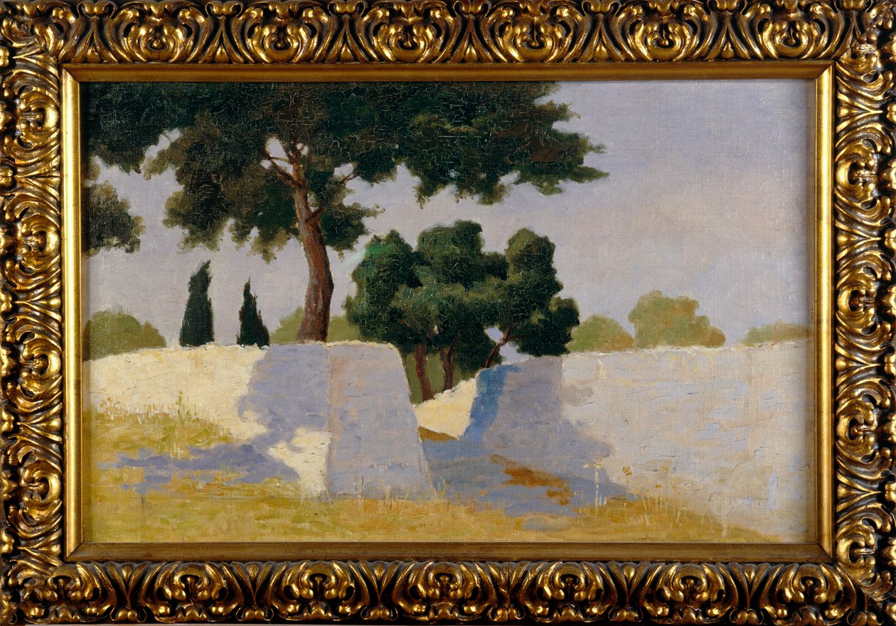 Paisagem com paredes brancas de Damaso Bianchi