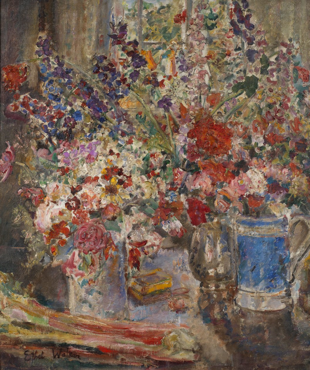 Peça de flor nº 4, c.1928-29 (óleo sobre tela) de Dame Ethel Walker