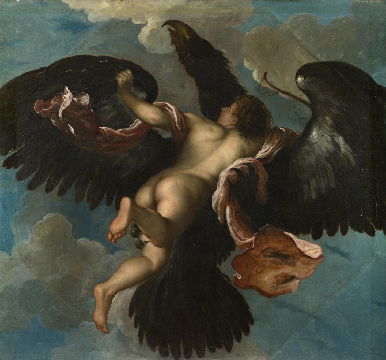 O estupro de Ganimedes, c. 1575 de Damiano Mazza