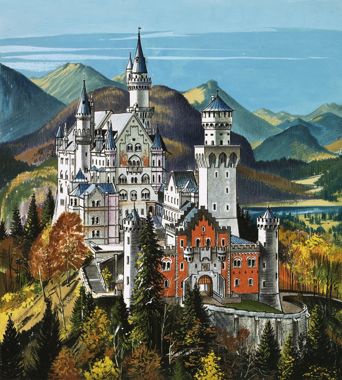 Castelo de Neuschwanstein de Dan Escott