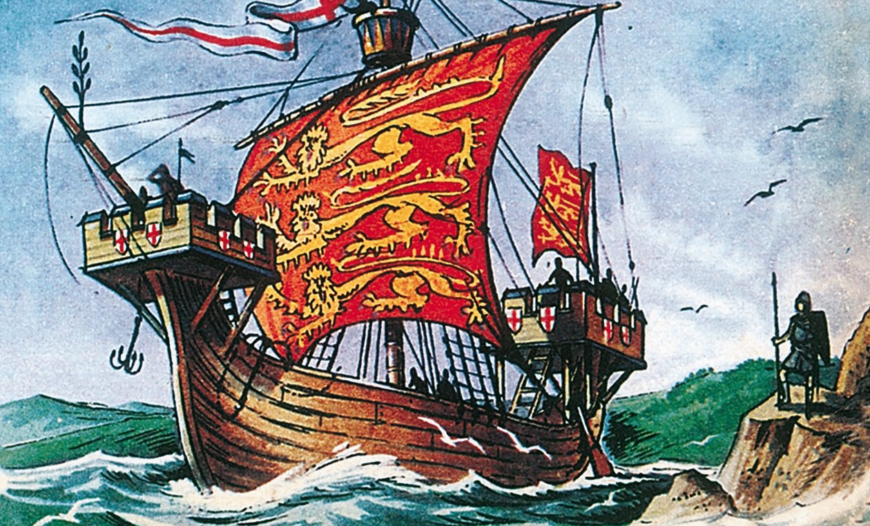 Navio à vela inglês do século XIII de Dan Escott