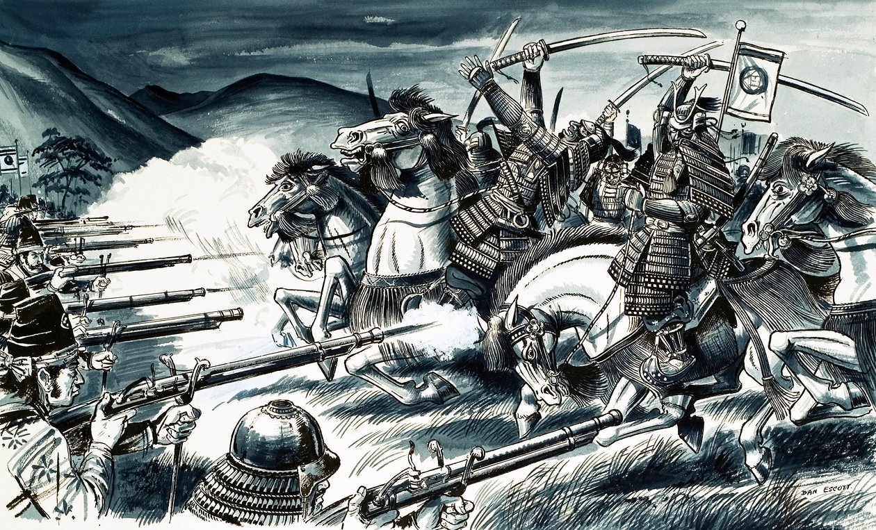 A batalha de Nagashino em 1575 de Dan Escott