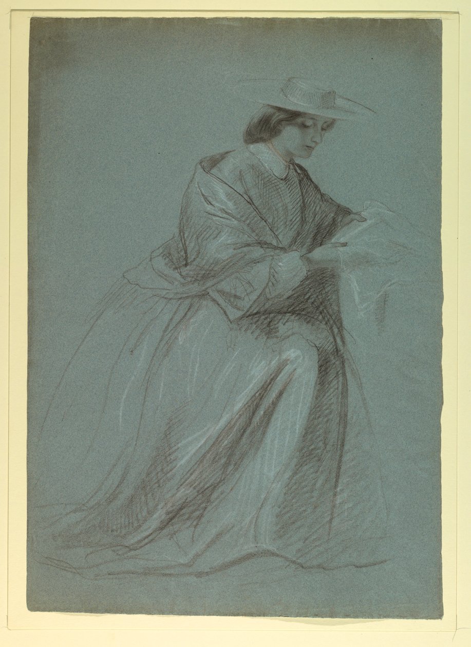 Desenho, Sra. Sheppard Gandy Sentado, 1859 de Daniel Huntington