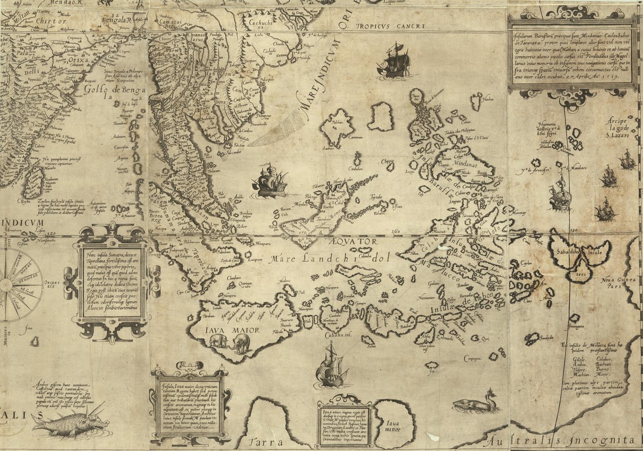 Daniel Keller. Coloriu o mapa (Antuérpia, 1590) de Daniel Keller