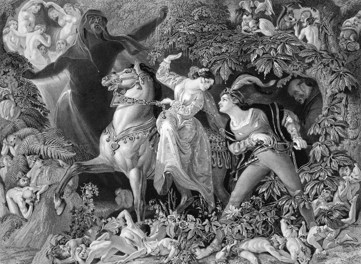 Undine, gravado por Charles W. Sharpe (1818-1899) 1855 de Daniel Maclise