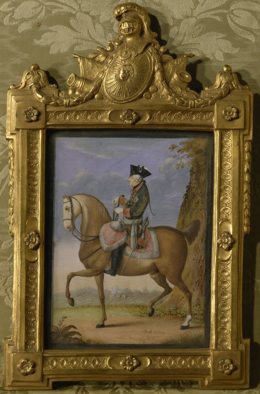 Frederico II a cavalo de Daniel Nikolaus Chodowiecki