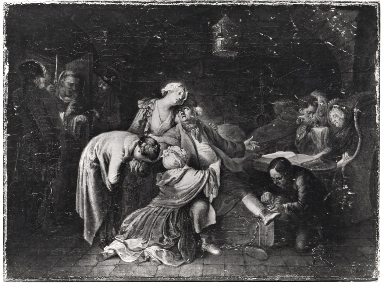 Jean Calas (1698-1762) despedindo-se de sua família de Daniel Nikolaus Chodowiecki