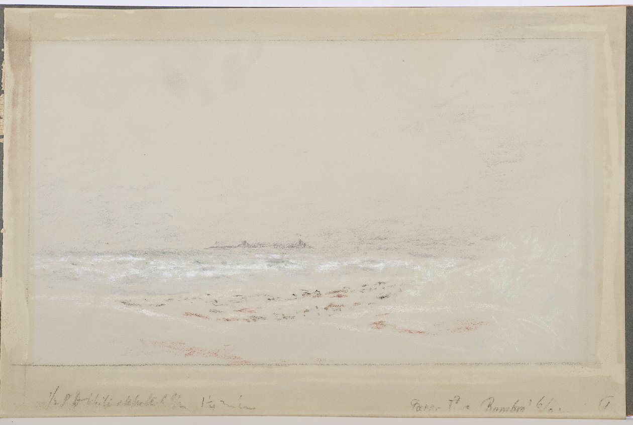 Bamburgh, 1902 (lápis e papel higiênico) de Daniel Oliver