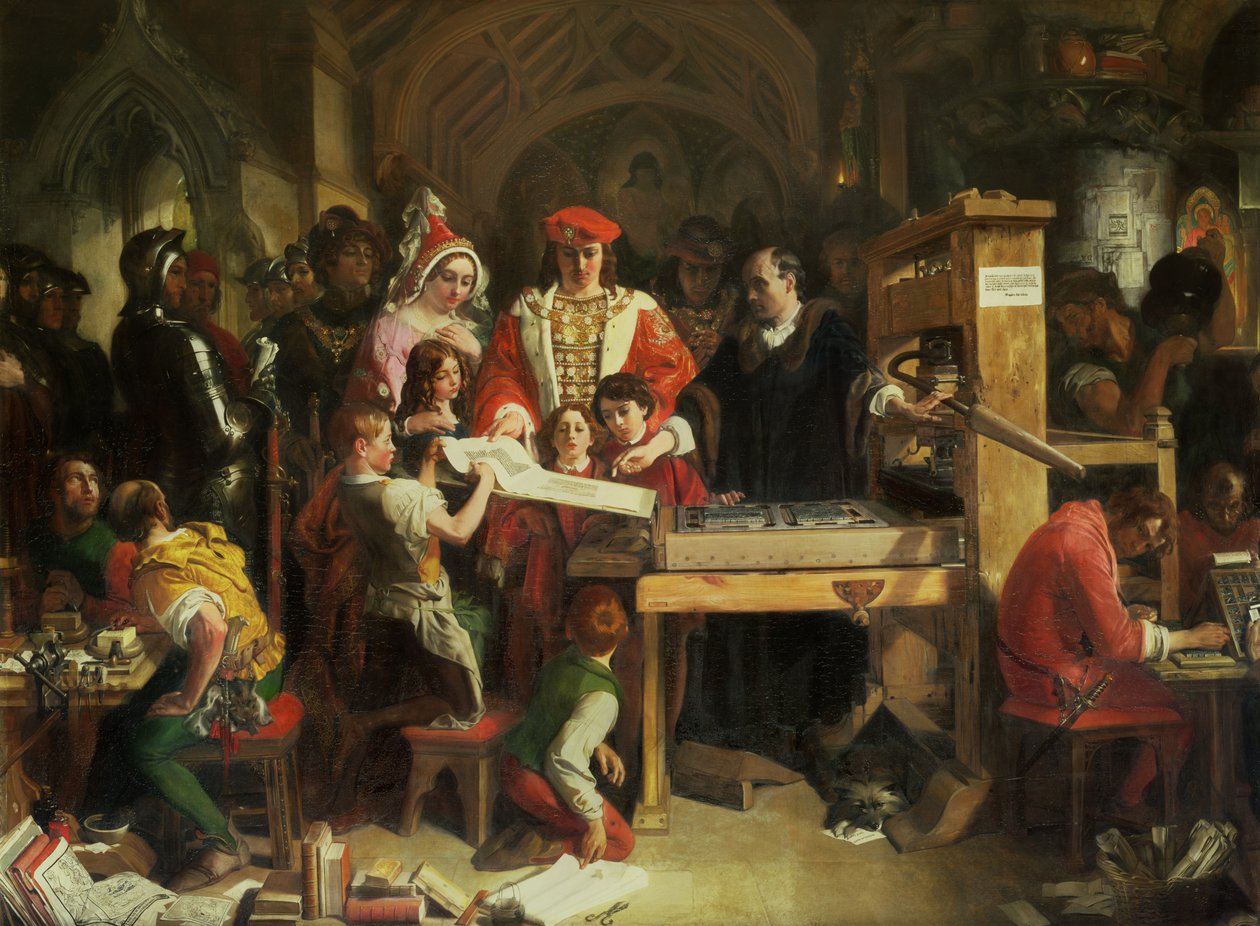 Imprensa de Impressão Caxton de Daniel Maclise