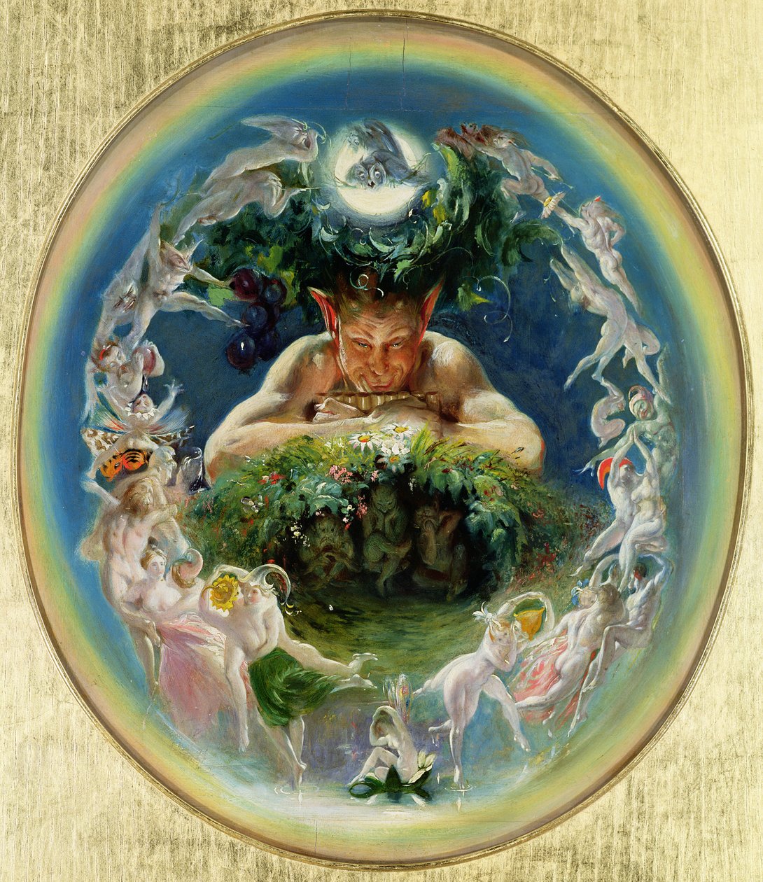 Fauno e as Fadas, c.1834 de Daniel Maclise
